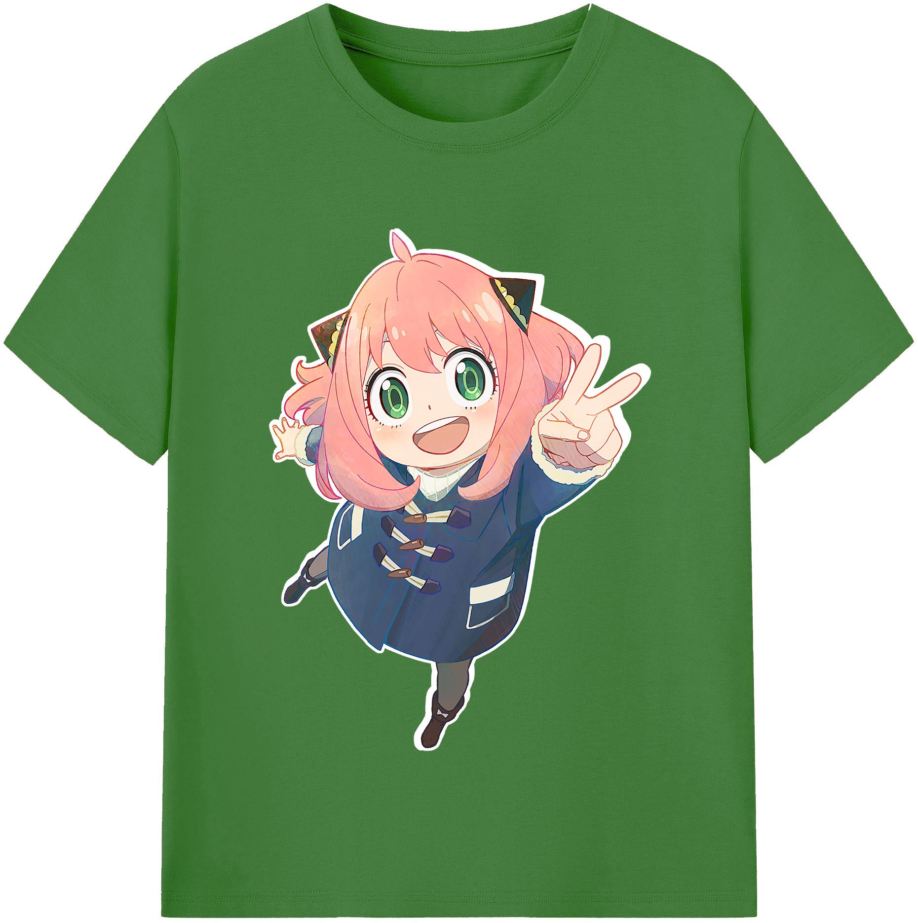 （画像用） SPY×FAMILY间谍家家酒 レディースカジュアルプリントTシャツ（綿100％）
